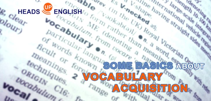 Some Basics about Vocabulary Acquisition